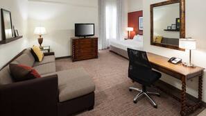 In-room safe, desk, laptop workspace, iron/ironing board