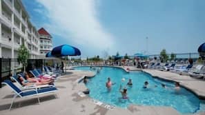 Indoor pool, seasonal outdoor pool, cabanas (surcharge)