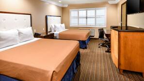 Desk, blackout drapes, iron/ironing board, free WiFi
