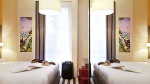 1 chambre, rideaux occultants, chambres insonorisées