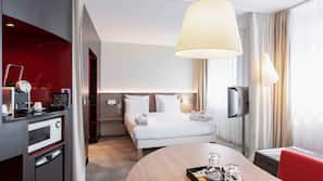 Biancheria da letto di alta qualità, minibar, una cassaforte in camera