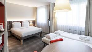 Biancheria da letto di alta qualità, minibar, una cassaforte in camera