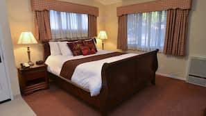 Blackout drapes, iron/ironing board, free WiFi, bed sheets