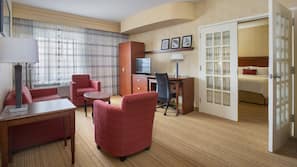 Down duvet, pillow top beds, in-room safe, desk