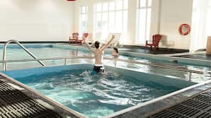 Indoor pool, seasonal outdoor pool
