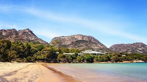 Beach nearby, white sand