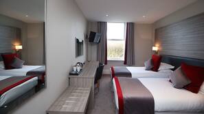 In-room safe, desk, iron/ironing board, cribs/infant beds