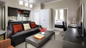 Premium bedding, pillow top beds, in-room safe, individually furnished