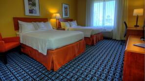 In-room safe, desk, iron/ironing board, free cribs/infant beds