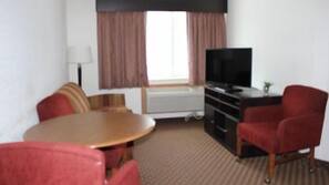 Premium bedding, desk, soundproofing, iron/ironing board