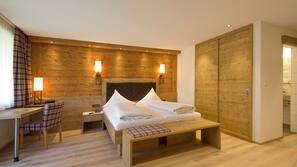 Down duvet, in-room safe, blackout curtains, cots/infant beds