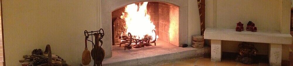 Fireplace, Mas de Vence Hotel & Restaurant