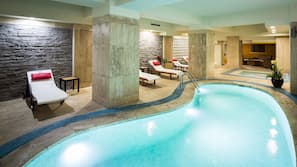 Indoor pool, seasonal outdoor pool