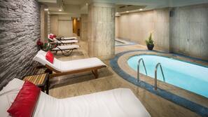 Indoor pool, seasonal outdoor pool