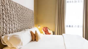 Pillow top beds, minibar, in-room safe, blackout curtains
