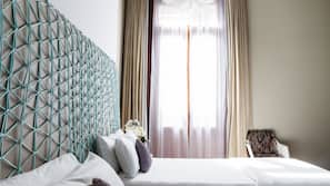 Pillow top beds, minibar, in-room safe, blackout curtains