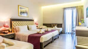 Hypo-allergenic bedding, memory foam beds, in-room safe, desk