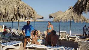 Private beach nearby, free beach shuttle, scuba diving