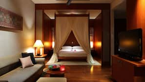 1 ห้องนอน, เครื่องนอนระดับพรีเมียม, ผ้านวมขนเป็ด, มินิบาร์ฟรี
