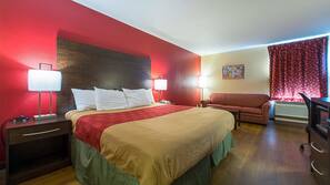 Desk, iron/ironing board, free rollaway beds, free WiFi