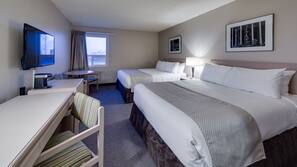 Desk, blackout drapes, iron/ironing board, free WiFi