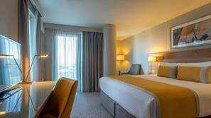 In-room safe, desk, blackout curtains, soundproofing