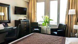 Minibar, in-room safe, desk, blackout curtains