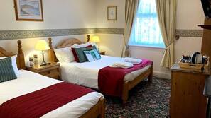 Hypo-allergenic bedding, in-room safe, individually decorated