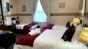 Hypo-allergenic bedding, in-room safe, individually decorated