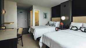 In-room safe, desk, laptop workspace, blackout drapes