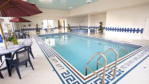 Indoor pool, seasonal outdoor pool