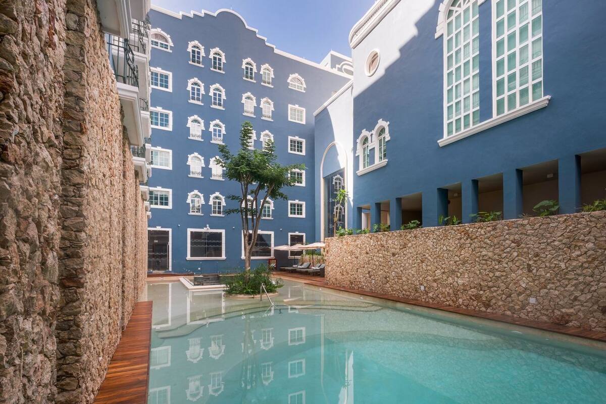 best hotels in merida mexico | hotel casa del balam, pool area