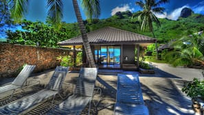 Private beach, sun loungers, beach umbrellas, beach towels