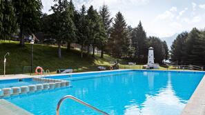 Indoor pool, outdoor pool