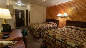 Desk, blackout drapes, iron/ironing board, free WiFi