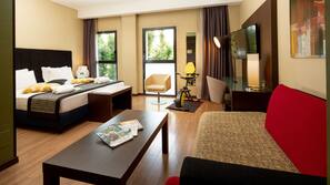 Minibar, in-room safe, desk, blackout curtains