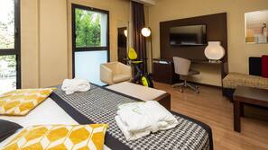 Minibar, in-room safe, desk, blackout curtains