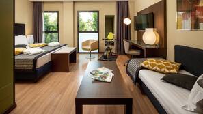 Minibar, in-room safe, desk, blackout curtains