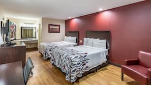 Free cribs/infant beds, free WiFi, linens, alarm clocks