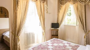 Minibar, desk, iron/ironing board, cribs/infant beds