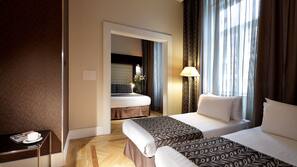 Ropa de cama de alta calidad, colchones viscoelásticos, minibar