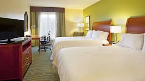 Premium bedding, down comforters, in-room safe, desk