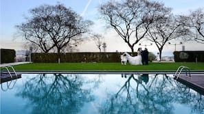 Indoor pool, outdoor pool