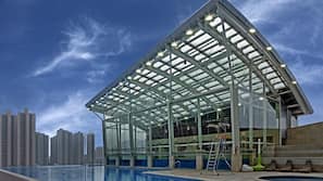 Indoor pool, outdoor pool
