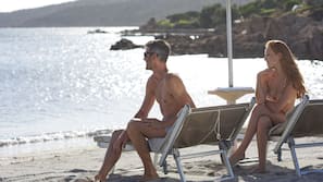 Private beach nearby, beach massages