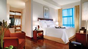 Down duvets, minibar, in-room safe, desk
