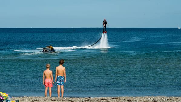 Tæt på stranden