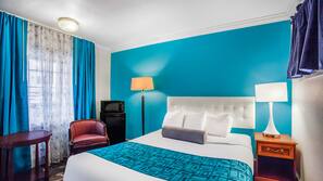 In-room safe, iron/ironing board, free cribs/infant beds, free WiFi