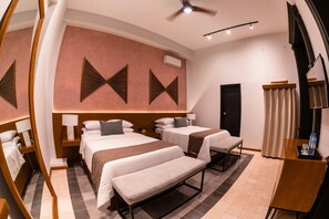 Premium Double Room, 2 Double Beds, No Windows | Premium bedding, down comforters, minibar, blackout drapes