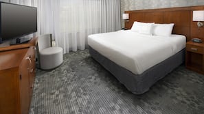 Hypo-allergenic bedding, in-room safe, desk, blackout drapes